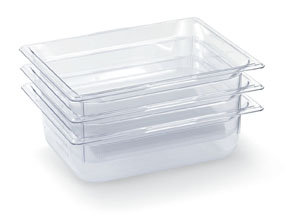 Vollrath 8002410 Super Pan Plastic Pans - Low Temperature - Clear