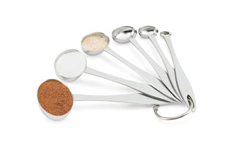 Vollrath 46588 Six-Piece Oval Measuring Spoon Set