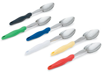 Vollrath 64130 Heavy-Duty Stainless Steel Basting Spoons with Ergo Grip™ handles