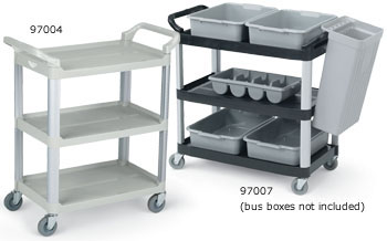 Vollrath 97004 Multi-Purpose Plastic Cart, Blue-Gray