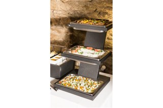 Vollrath V9047900 Tiered Wood Stand for 2/3 Pans