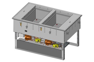 Vollrath 3667201D Hot Cold Drop-in, 2 Well