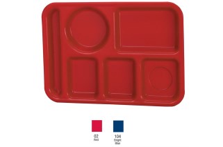 Vollrath 2614-02 Traex Polypropylene School Compartment Trays