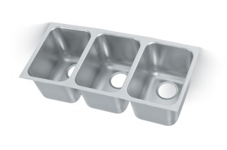 Vollrath 10103-1 Heavy Weight Triple Bowl Sink