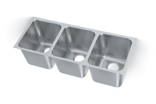 Vollrath 12123-1 Super Heavy Weight Triple Bowl Sink