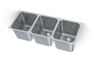 Vollrath 12123-2 Super Heavy Weight Triple Bowl Sink