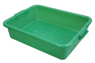 Vollrath 1511-C19 Traex Color-Mate Perforated Drain Box, Green