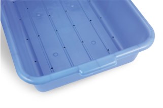 Vollrath 1517-C04 Traex Color-Mate Perforated Drain Box, Blue