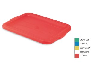 Vollrath 1522-C02 Traex Color-Mate Recessed Cover,  Red