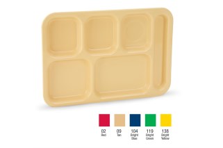 Vollrath 2615-02 Traex ABS School Compartment Trays