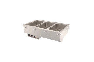 Vollrath 3640401HD Three-Well Hot  Modular Drop-In With Marine Grade Wells