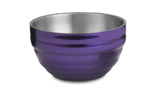 Vollrath 4659265 Round Double-Wall Bowl - Passion Purple 6.9qt (6.6L)